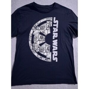 Star‎ Wars Imperial Emblem T Shirt Mens Large Black Short Sleeve Graphic Tee